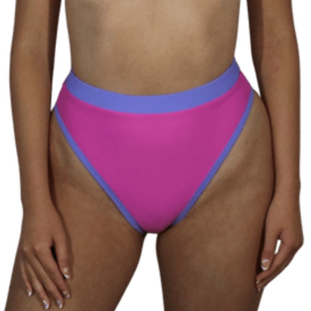 NWOT 93 Play Street Bikini in Poppy/Lilac - Picture 3 of 3